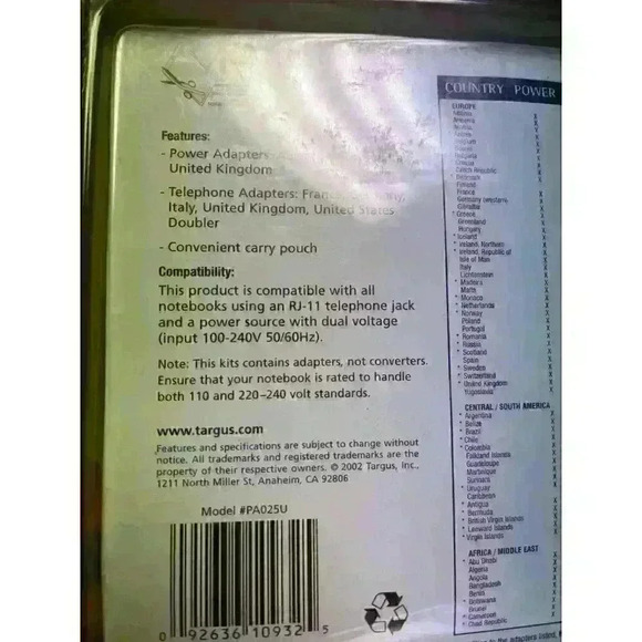 Targus Mini International Power and phone adaptors - Picture 5 of 8